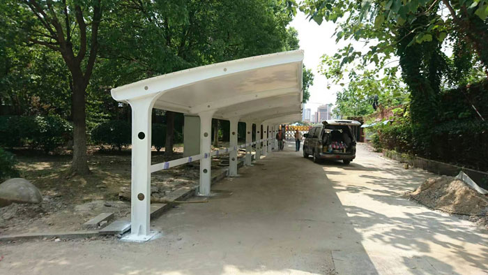 膜结构自行车棚