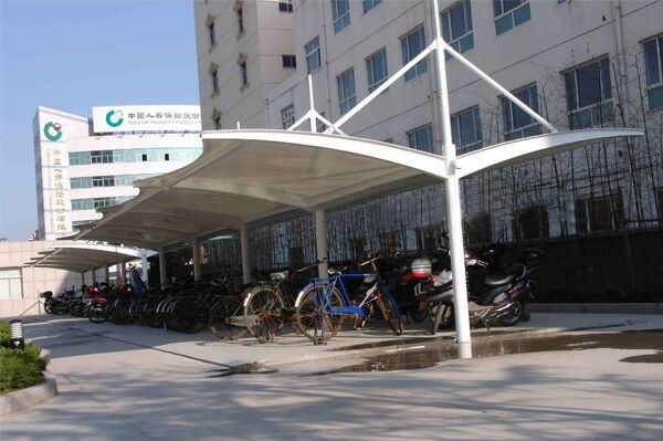 膜结构自行车棚