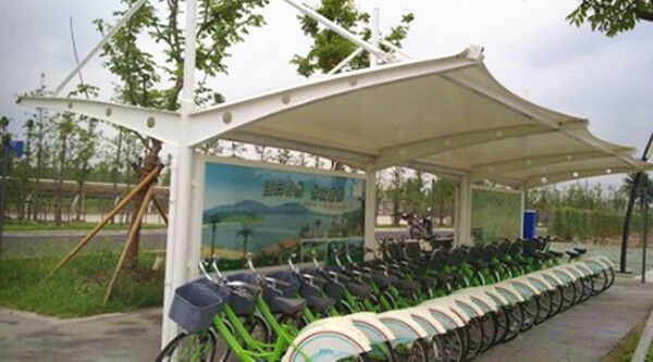 膜结构自行车棚