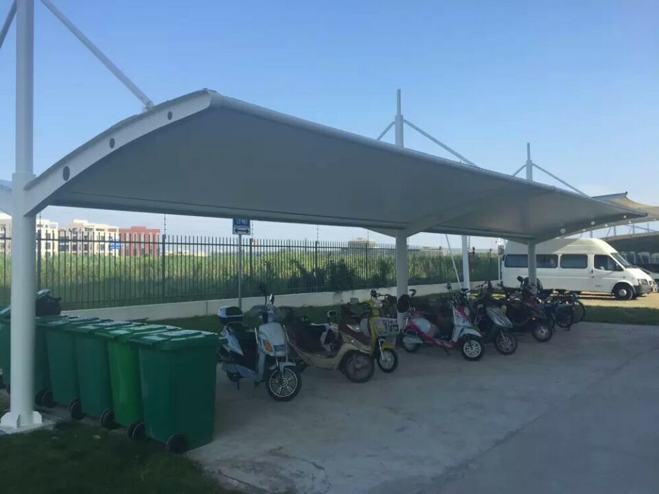 膜结构自行车棚